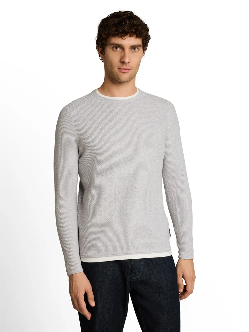 Strickpullover im 2-in-1-Look