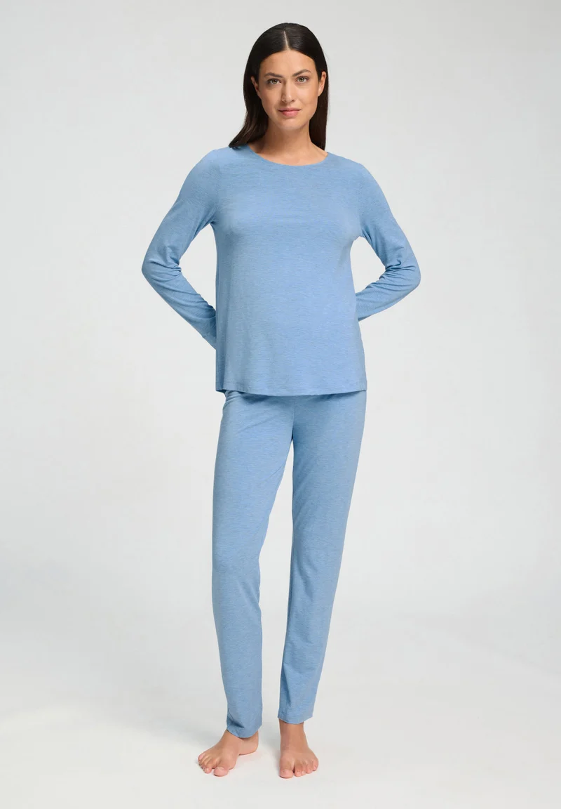 Natural Elegance L/SLV Pajama | bluebird melange 074951-073160