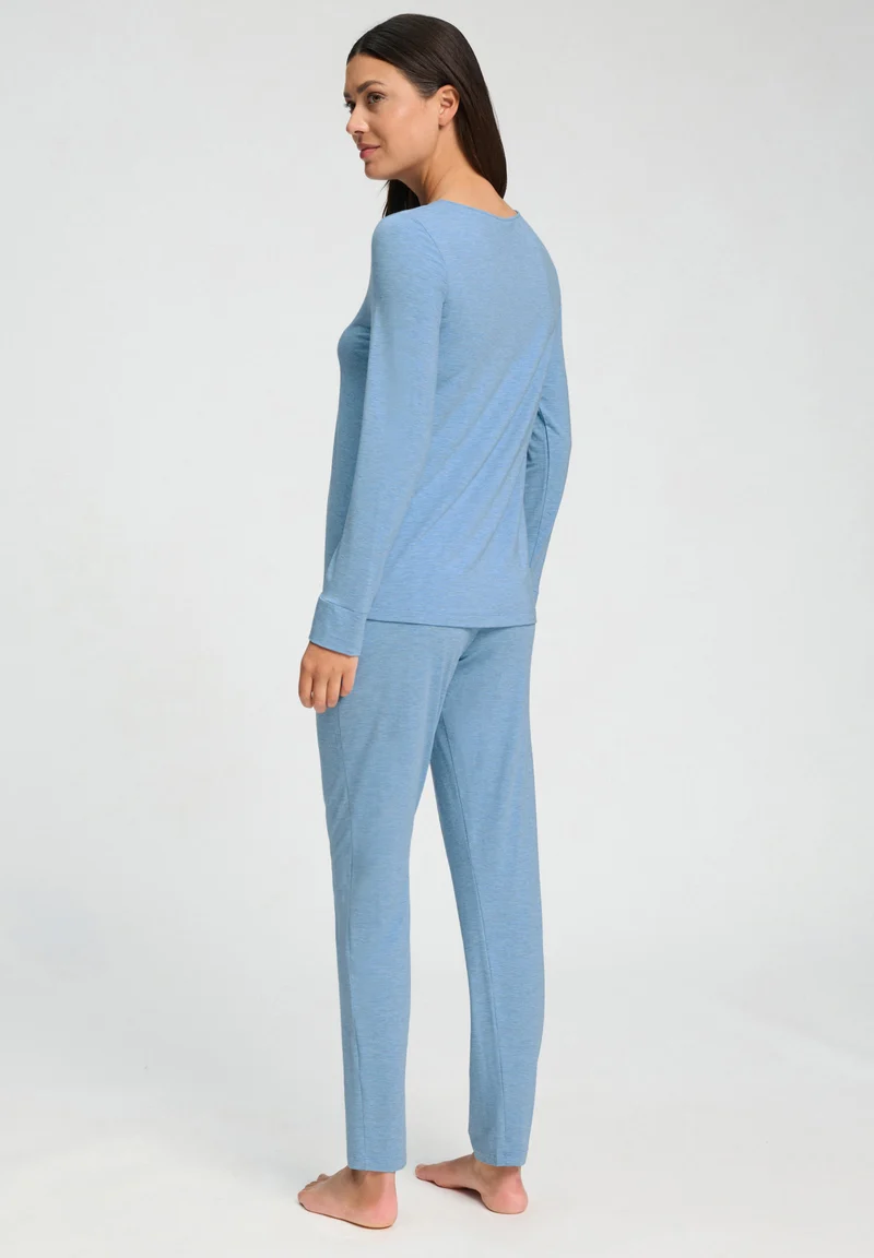 Natural Elegance L/SLV Pajama | bluebird melange 074951-073160