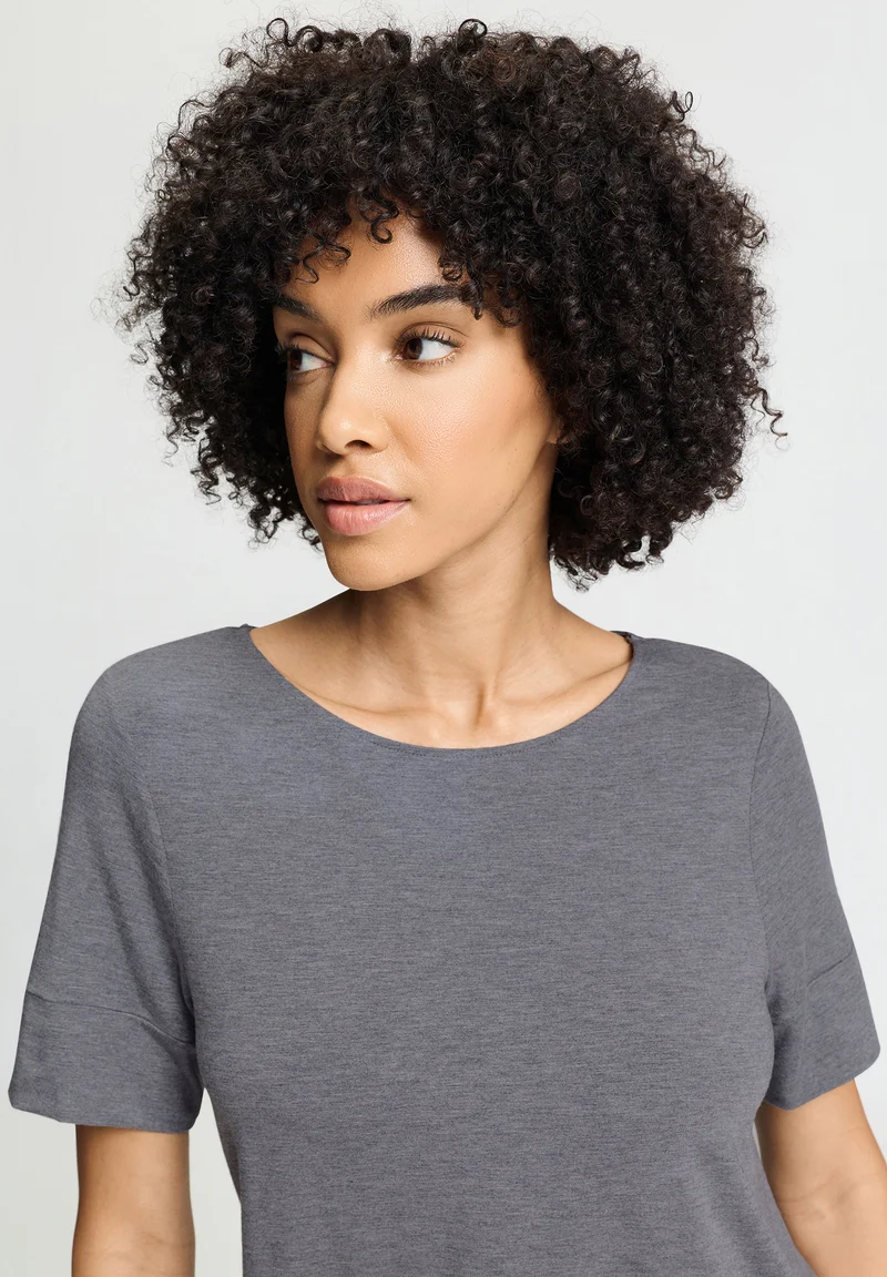 Natural Elegance S/SLV Nightdress 90cm | stone melange 074949-073169