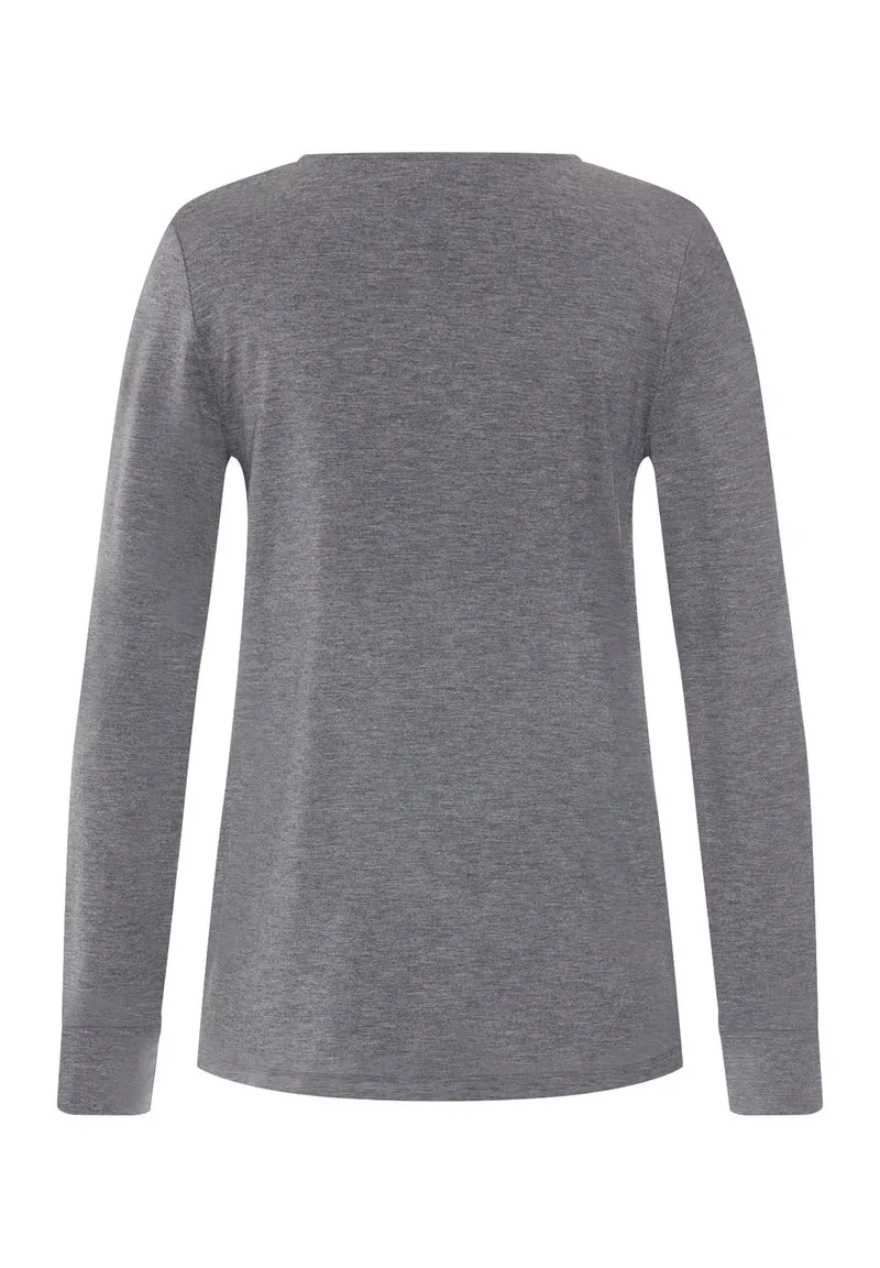 Natural Elegance L/SLV Shirt | stone melange 074948-073169