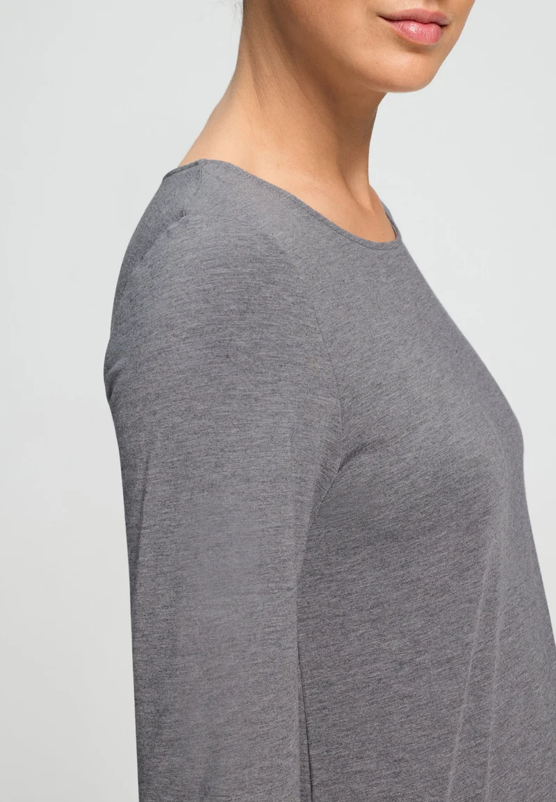 Natural Elegance L/SLV Shirt | stone melange 074948-073169