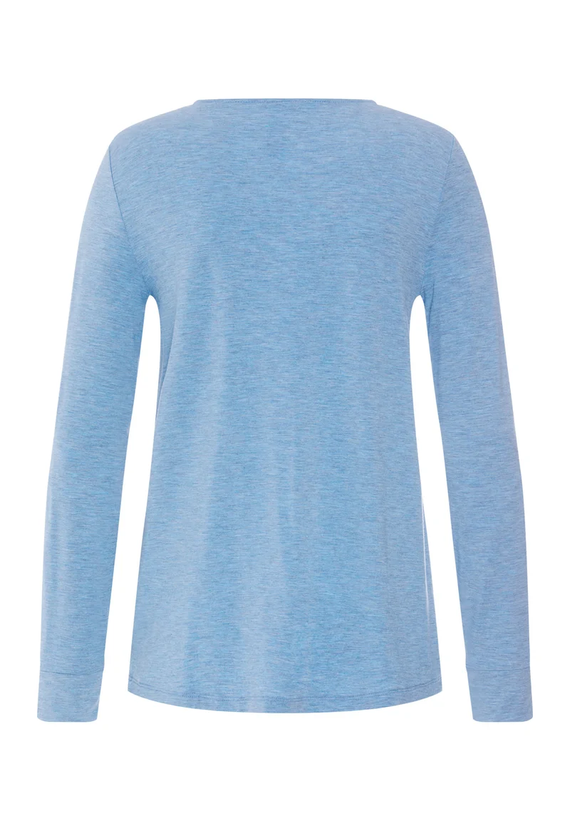 Natural Elegance L/SLV Shirt | bluebird melange 074948-073160