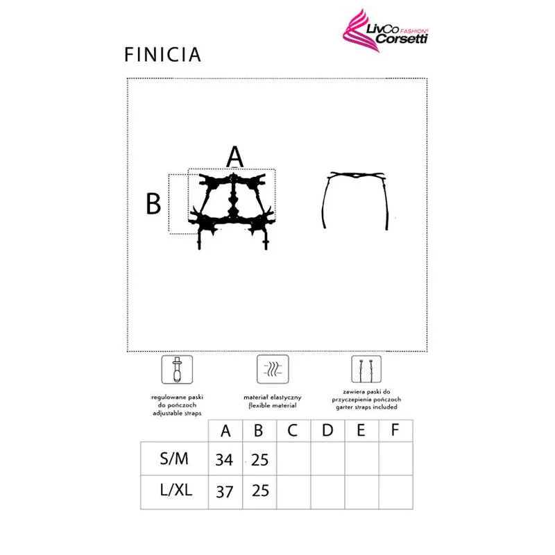 LIVCO CORSETTI FASHION - FINICIA - STRUMPFGÜRTEL - SCHWARZ