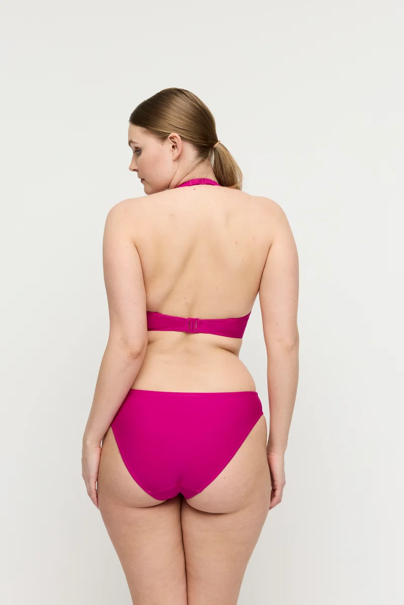 UVITA Deep Magenta Unterlegtes Bikini-Top tief.