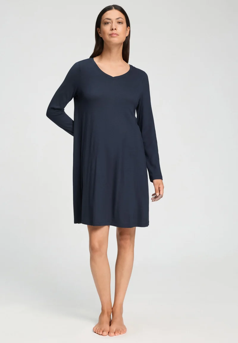 Sleep & Lounge L/SLV Nightdress 95cm | deep navy 074847-071610