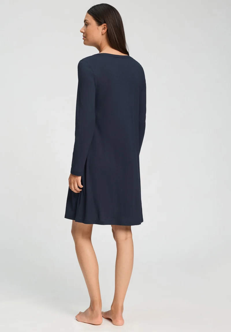 Sleep & Lounge L/SLV Nightdress 95cm | deep navy 074847-071610