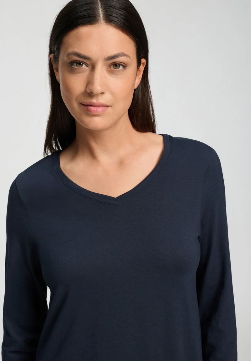 Sleep & Lounge L/SLV Nightdress 95cm | deep navy 074847-071610