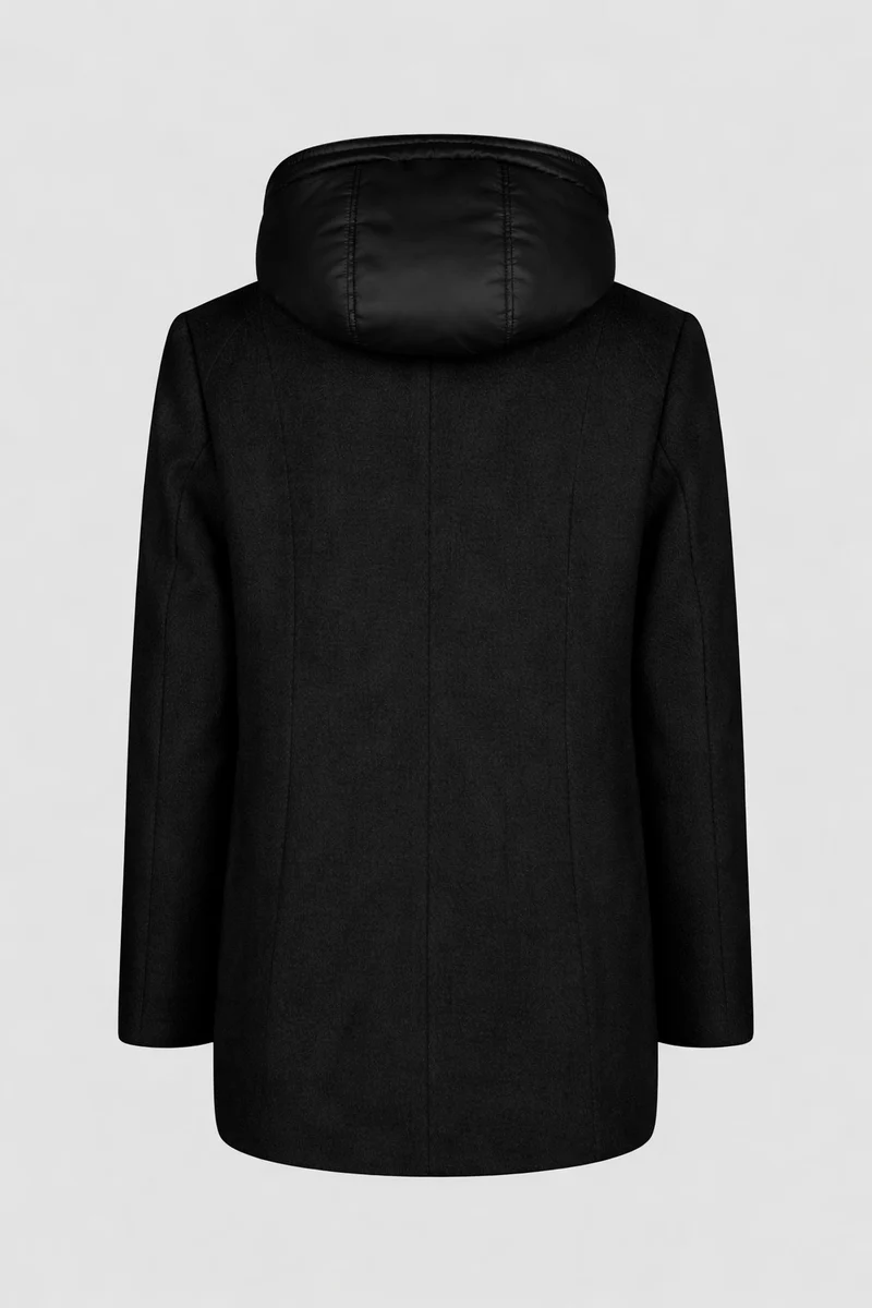 Wolljacke mit Kapuze