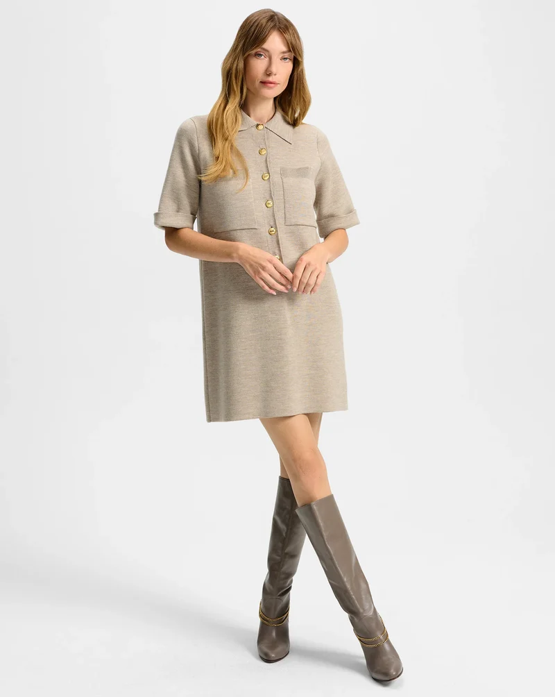 Madden Merino Wool Shirtdress