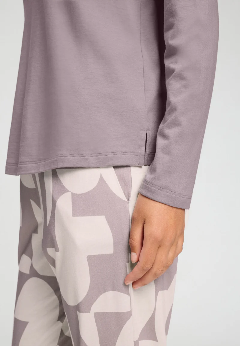 Sleep & Lounge L/SLV Shirt | stormy rose 074844-072467