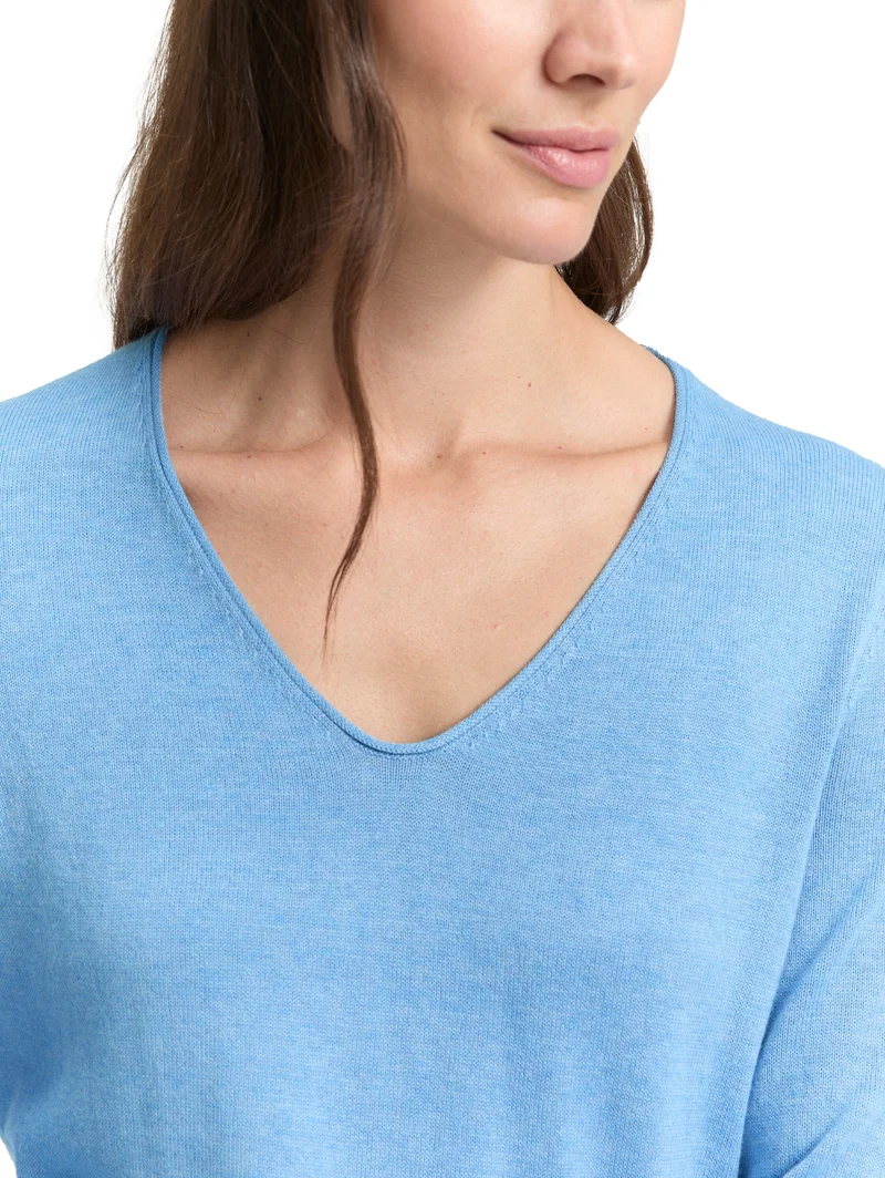 Pullover mit V-Ausschnitt