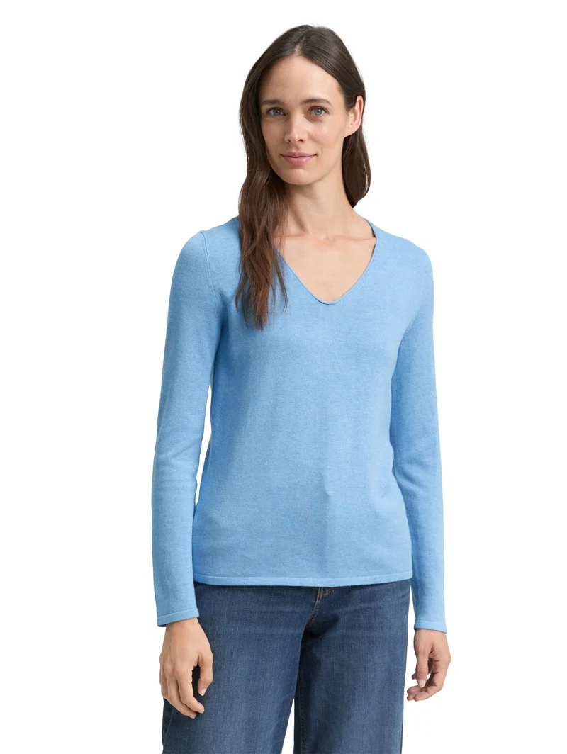 Pullover mit V-Ausschnitt