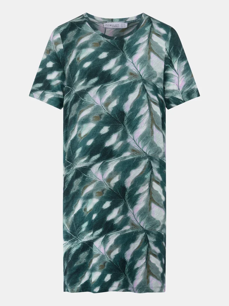Femilet - Yara Big Shirt Langarm Farbverlauf Blätter