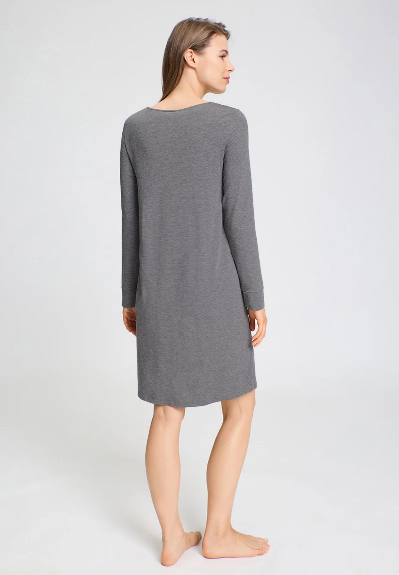 Natural Elegance L/SLV Nightdress 100cm | stone melange 074831-073169