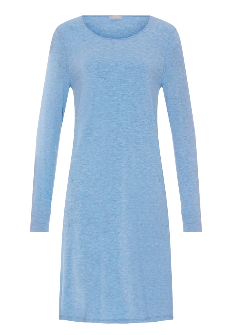 Natural Elegance L/SLV Nightdress 100cm | bluebird melange 074831-073160