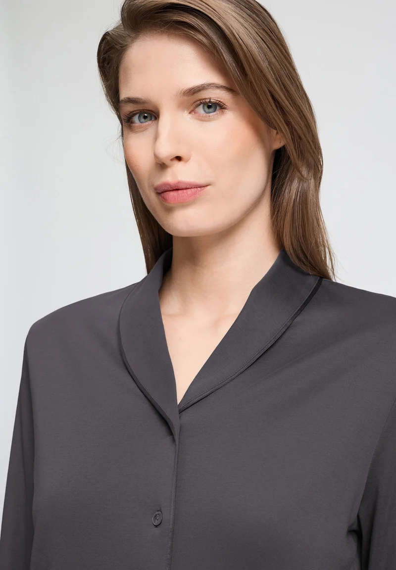 Cotton Silk L/SLV Pajama | boulevard 074828-072687