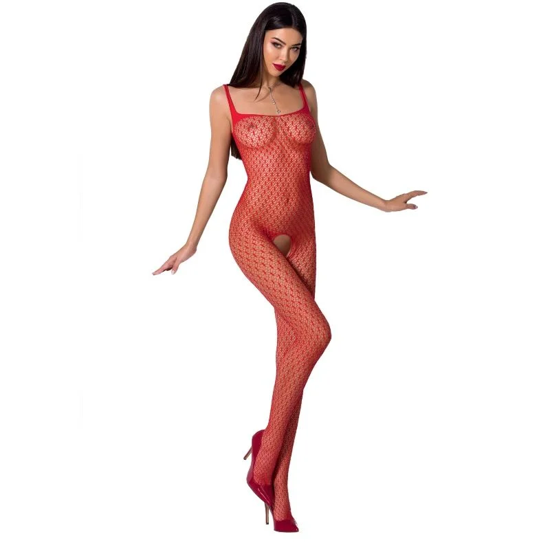 PASSION - WOMAN BS071 - SCHWARZER BODYSTOCKING - EINE GRÖSSE