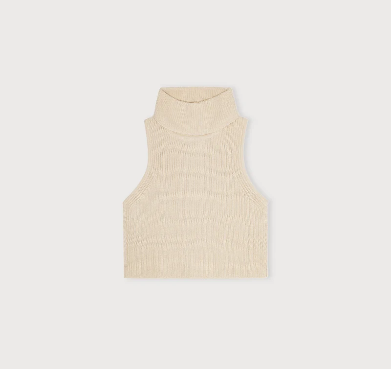 True Knit Sleeveless Turtleneck