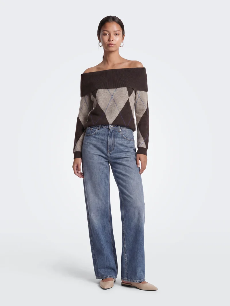 ONLALIVIA LS OFF SHOULDER KNT