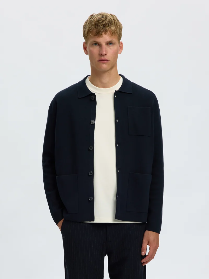 SLMMIKE LIGHT POLO CARDIGAN NOOS