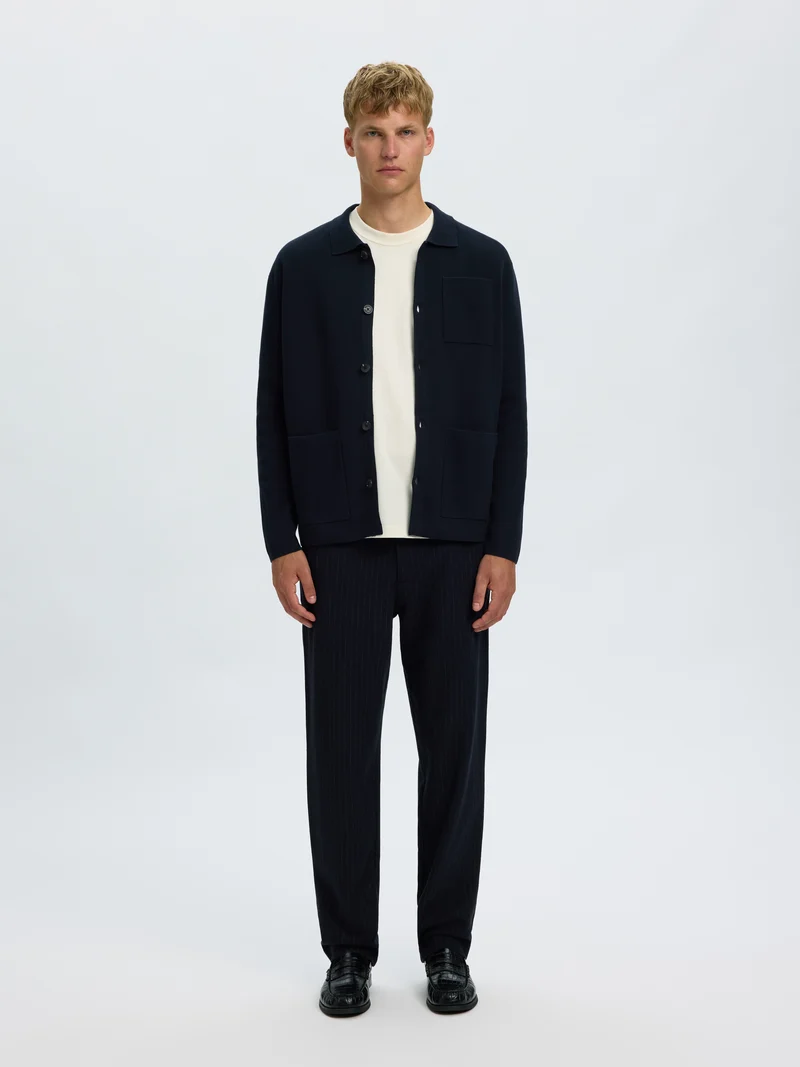 SLMMIKE LIGHT POLO CARDIGAN NOOS