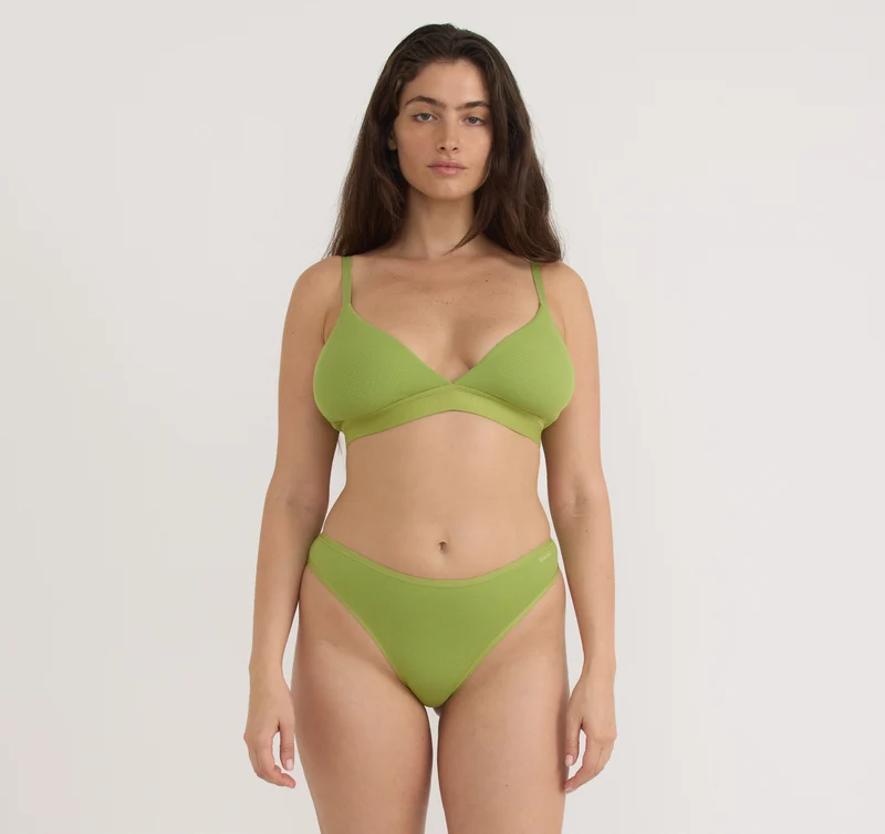 Core Rib Triangle Bralette