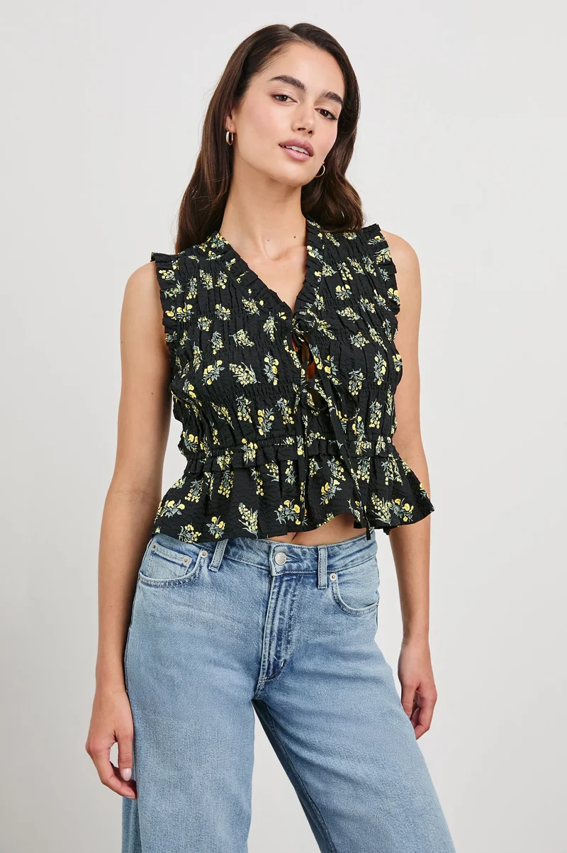 Martine Dark Amaryllis Top
