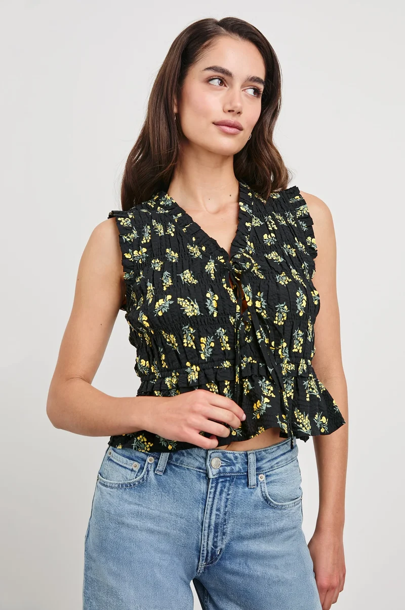 Martine Dark Amaryllis Top