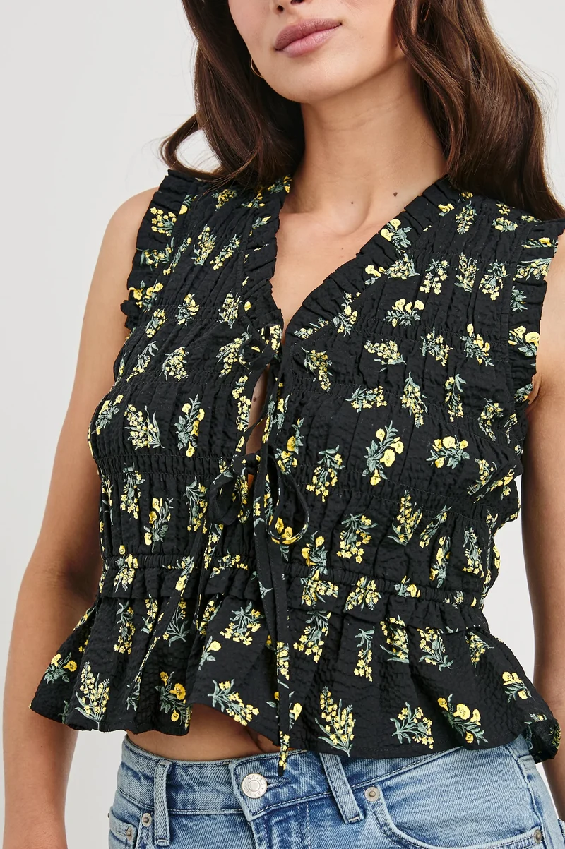Martine Dark Amaryllis Top