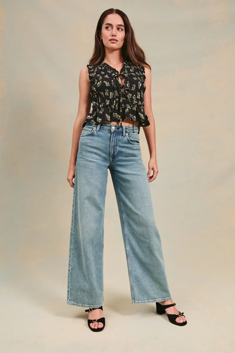 Martine Dark Amaryllis Top
