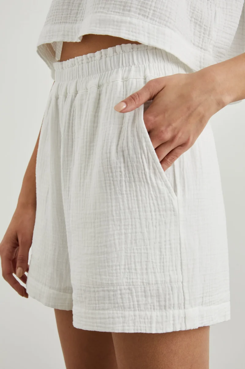Leighton Shorts White