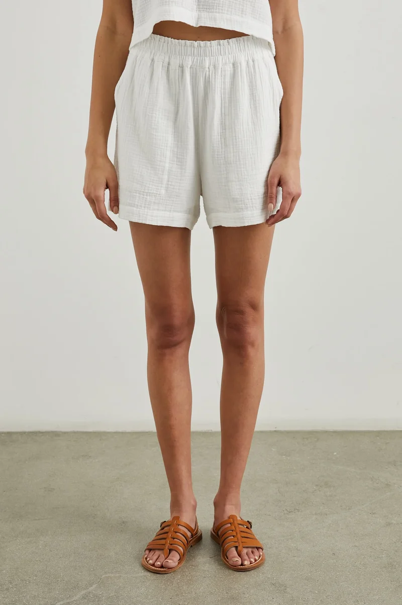 Leighton Shorts White
