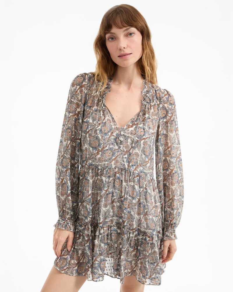 Charles Silk Mini Dress