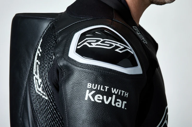 RST V4.1 Evo Kangaroo 1-Teiler Lederkombi mit Airbag-System Schwarz