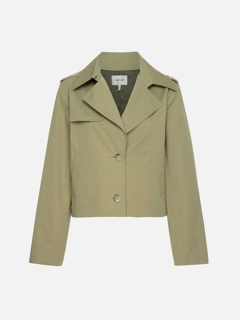 Soft Trench Jacket Khaki