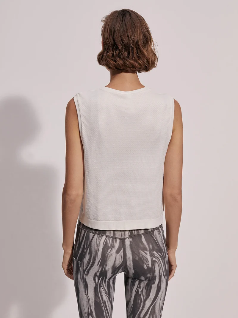 Page Seamless Crop Tank Snow White