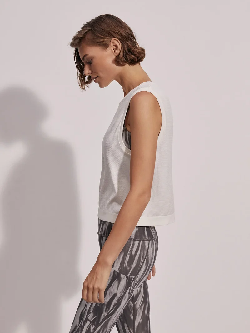 Page Seamless Crop Tank Snow White