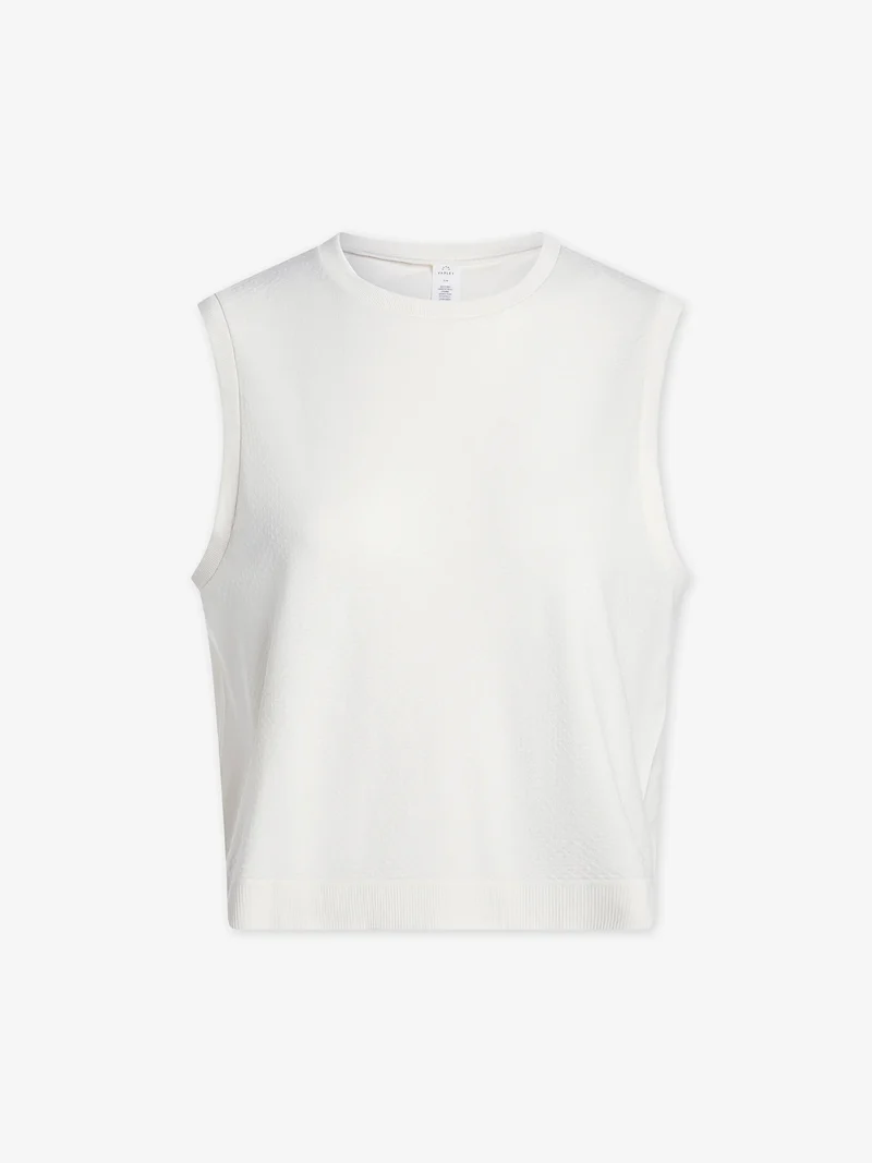 Page Seamless Crop Tank Snow White