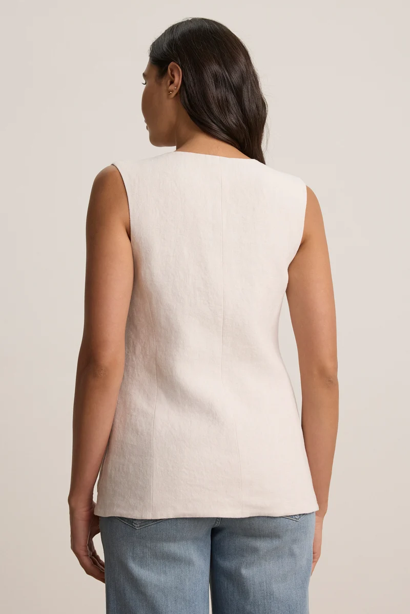 Acie Waistcoat Chalk