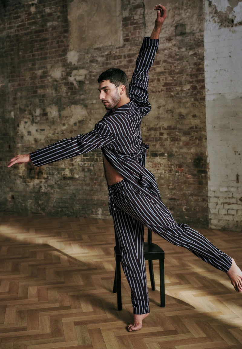 Night & Day Robe | libra stripes 075116-073130