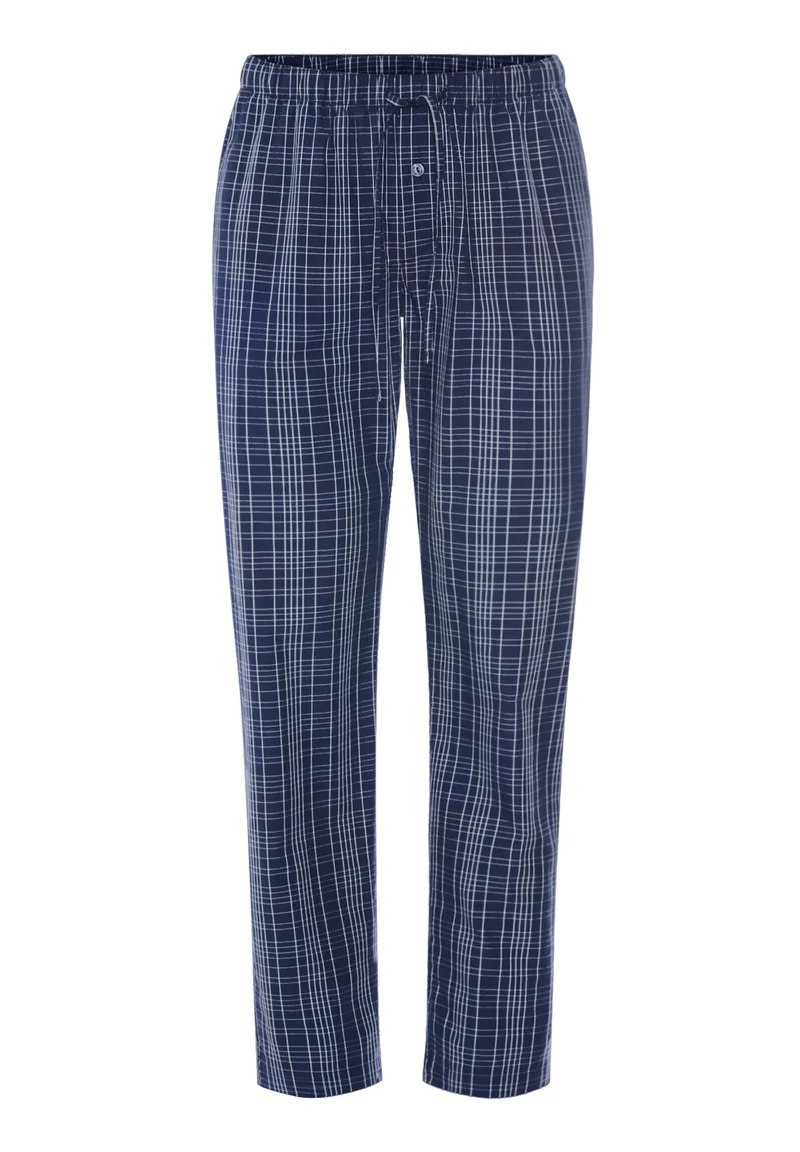 Night & Day Long Pants | checked blue 075114-073131