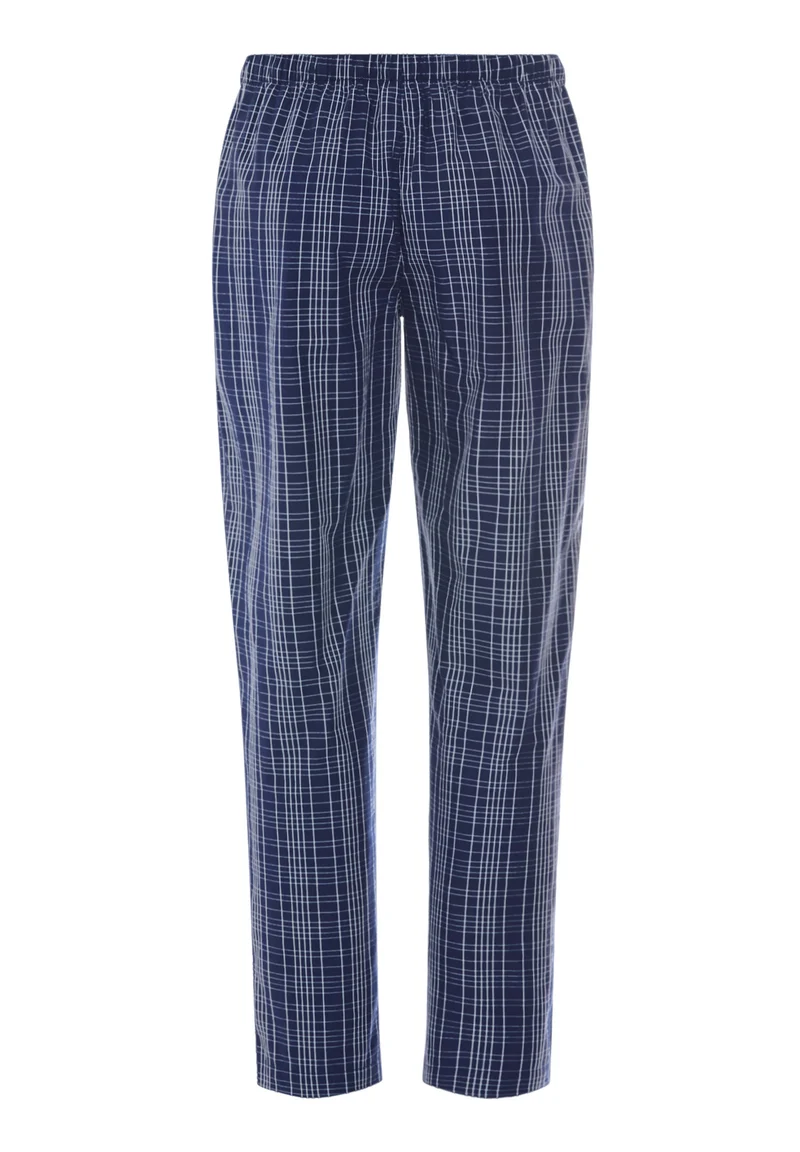 Night & Day Long Pants | checked blue 075114-073131