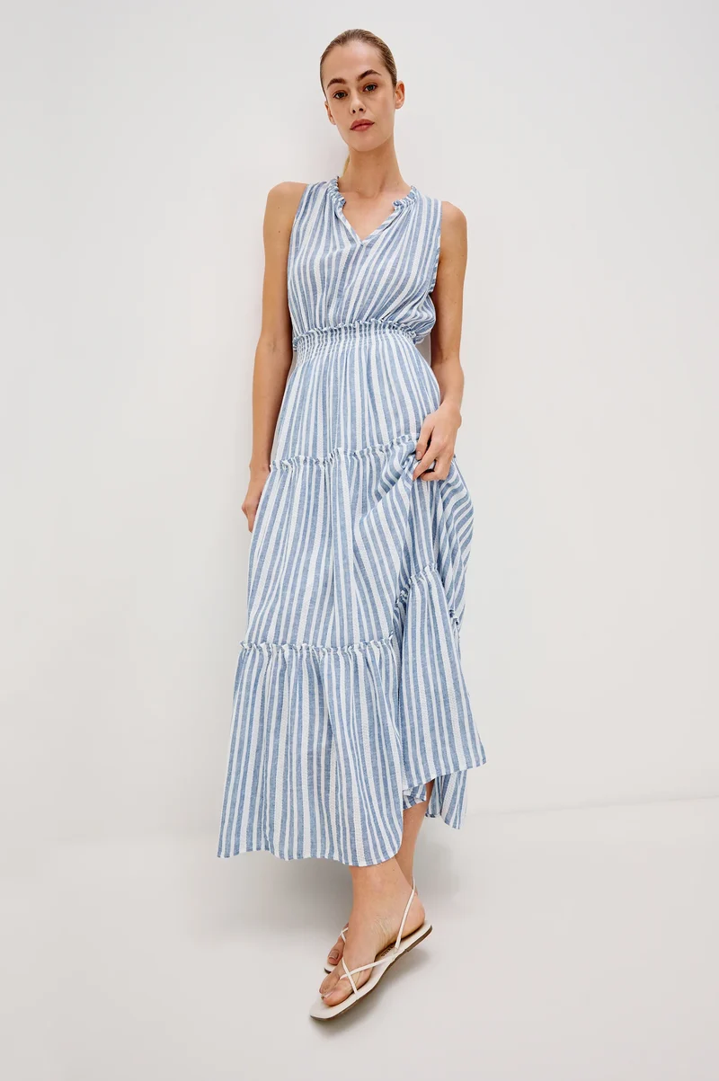 Loulou Midi Dress Jalisco Stripe
