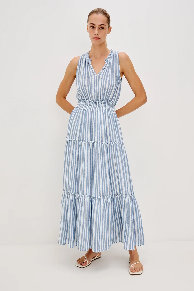 Loulou Midi Dress Jalisco Stripe