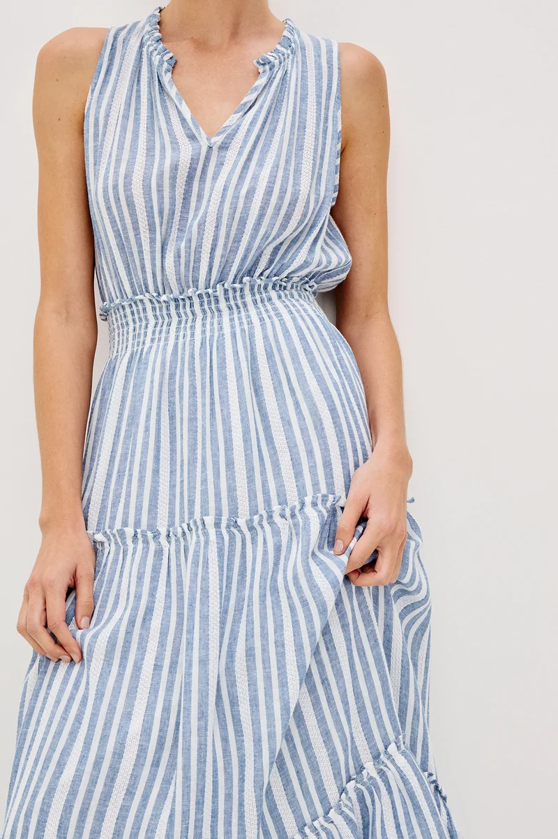 Loulou Midi Dress Jalisco Stripe