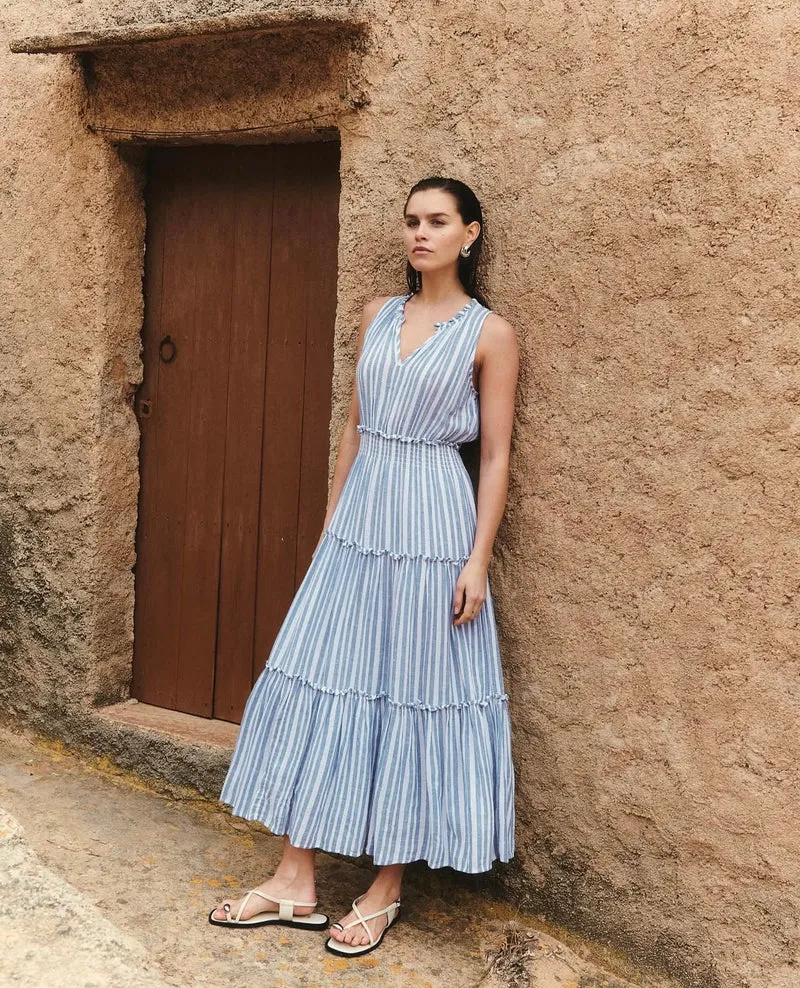 Loulou Midi Dress Jalisco Stripe