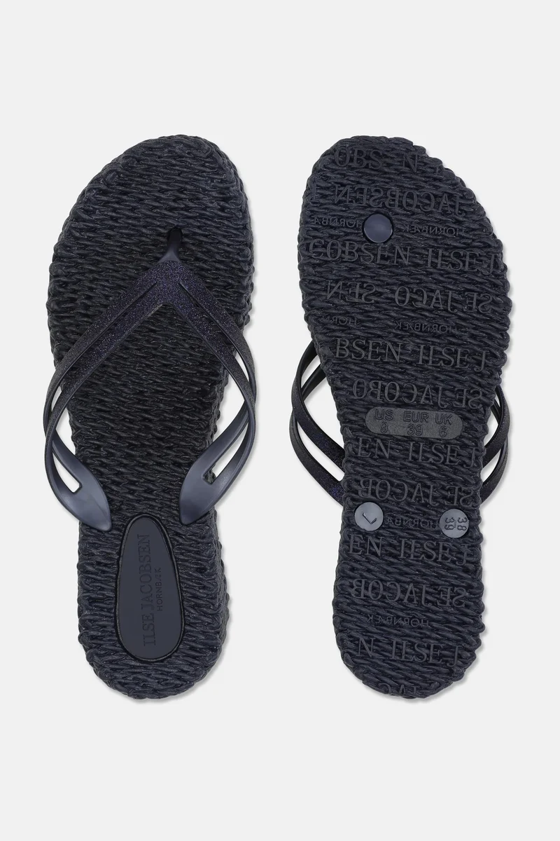 Platform Flip Flops Dark Indigo
