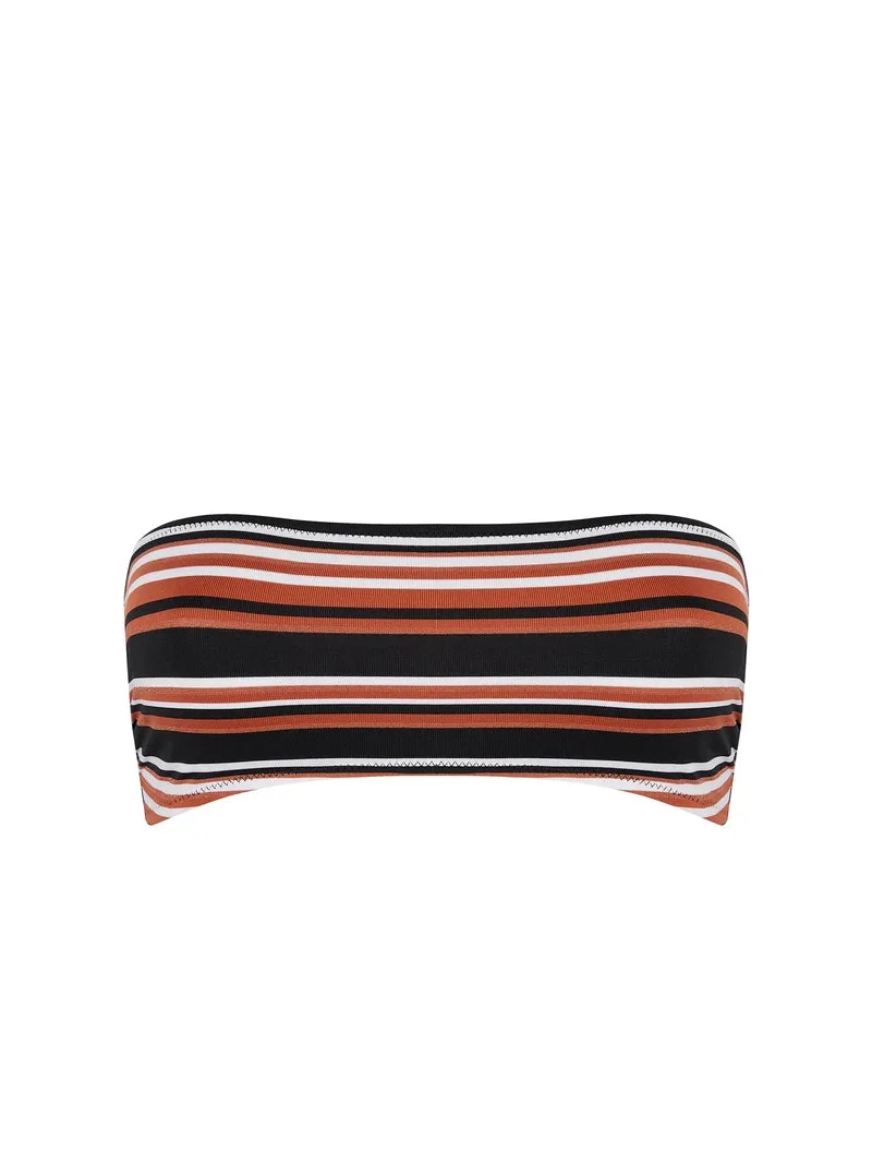 Antigel-Bademode von Lise Charmel - L Antigel Globe Soft Bandeau-Bikinioberteil Auburn Rayé