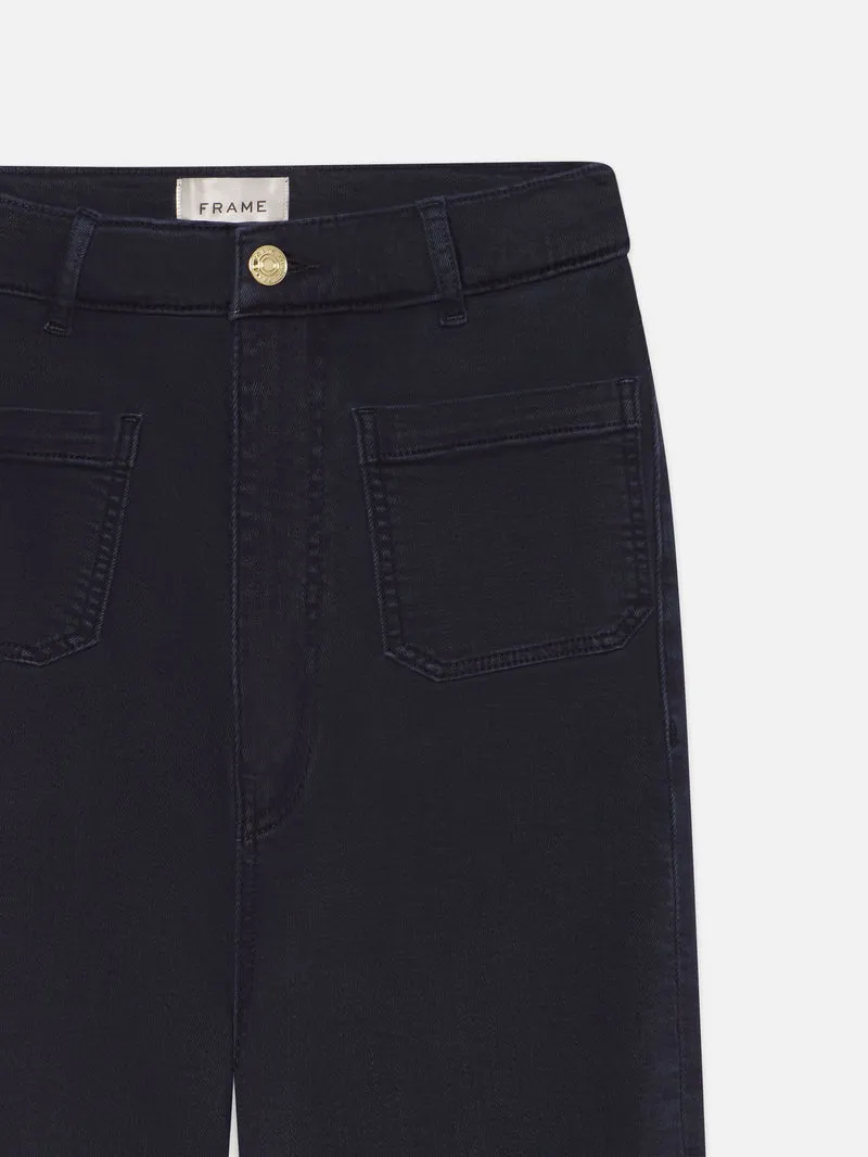 The Anchor Pant Navy Raw Fray